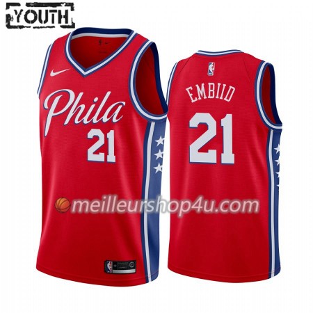 Maillot Basket Enfant Philadelphia 76ers Joel Embiid 21 2019-20 Nike Statement Edition Swingman